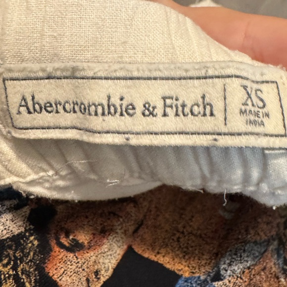 Abercrombie and Fitch White Linen Pant - Picture 3 of 3